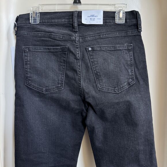 NWT H&M Men's Black Ripped Jeans Size 31/30 - Picture 9 of 9